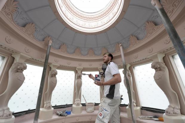 Glasgow Times: The cupola was restored recently to its original decor