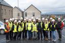 The BSc Construction Management students visited the live construction site of Cala Homes's (West) Jordanhill Park development