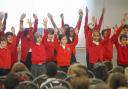 Pupils at North Kelvinside Primary entertained visitors at the official opening