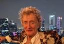 Sir Rod Stewart pictured celebrating Celtic's weekend win in style