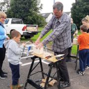 Bid box making session in East Dunbartonshire