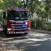 999 crews race to car blaze on busy Glasgow motorway