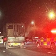 Car crash on major motorway sparks rush hour chaos