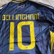 Jude Bellingham's name on the back on Scotland's new jersey