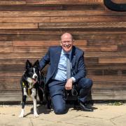 The MSP for Perthshire South and Kinross-shire was introduced to border collie Shadow who is currently looking for her forever home