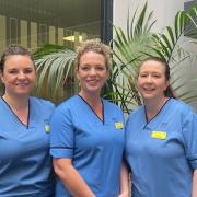 Specialist midwives (left to right) Stephanie Mair,  Lynne Komolafe and Lisa Allan