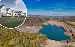 Development of 62 homes unveiled at stunning quarry near Glasgow