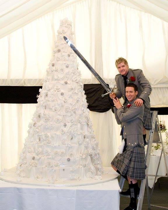 Glasgow Times: Michael and Stephen on their wedding day