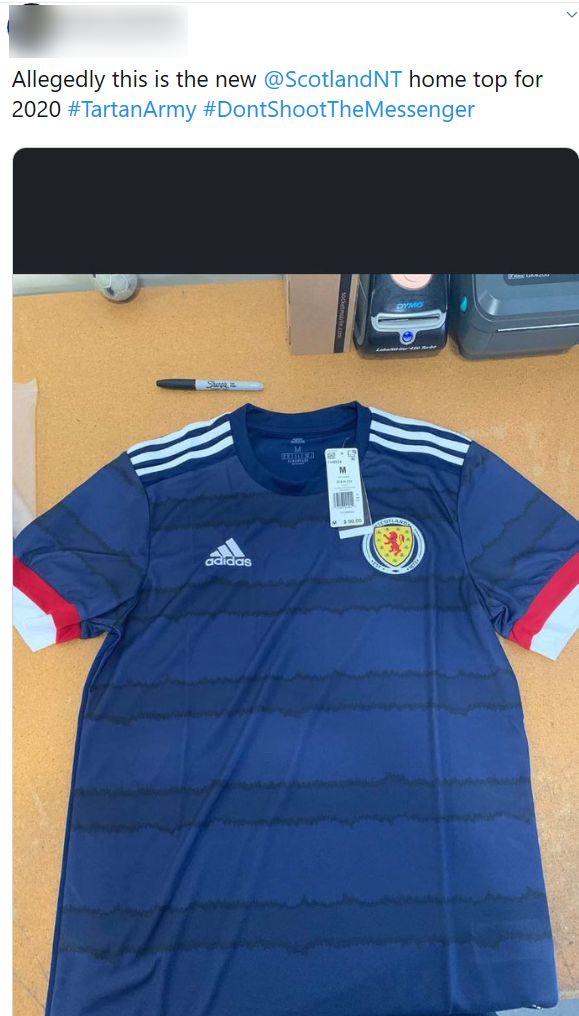 New Scotland home jersey? Kit 'leaked 