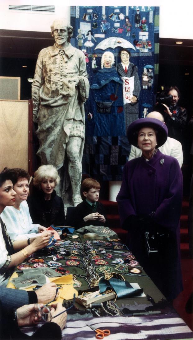 Glasgow Times: The Queen during a visit to Glasgow in 1990 