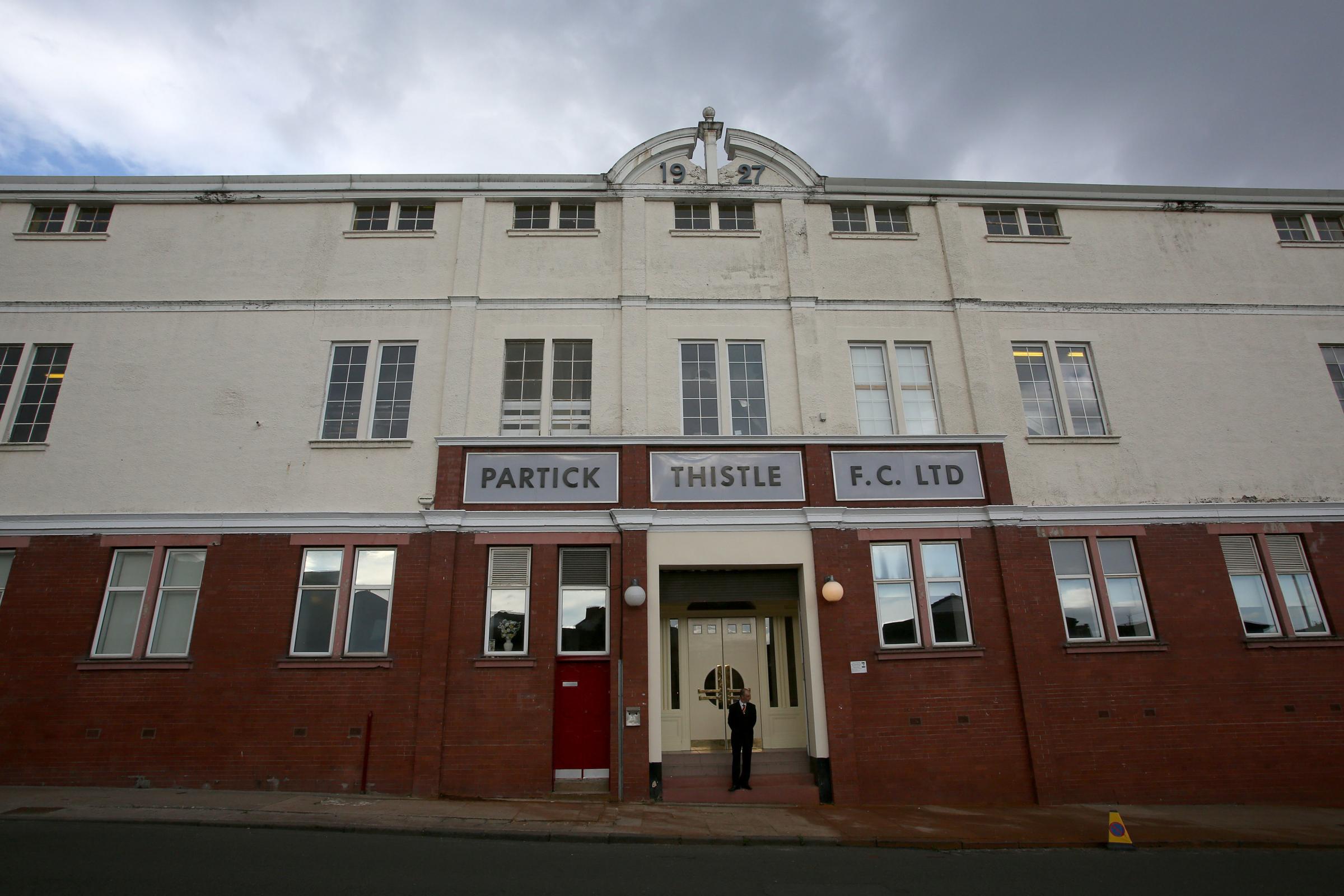 Glasgow's Partick Thistle to get new matchday bar at Firhill