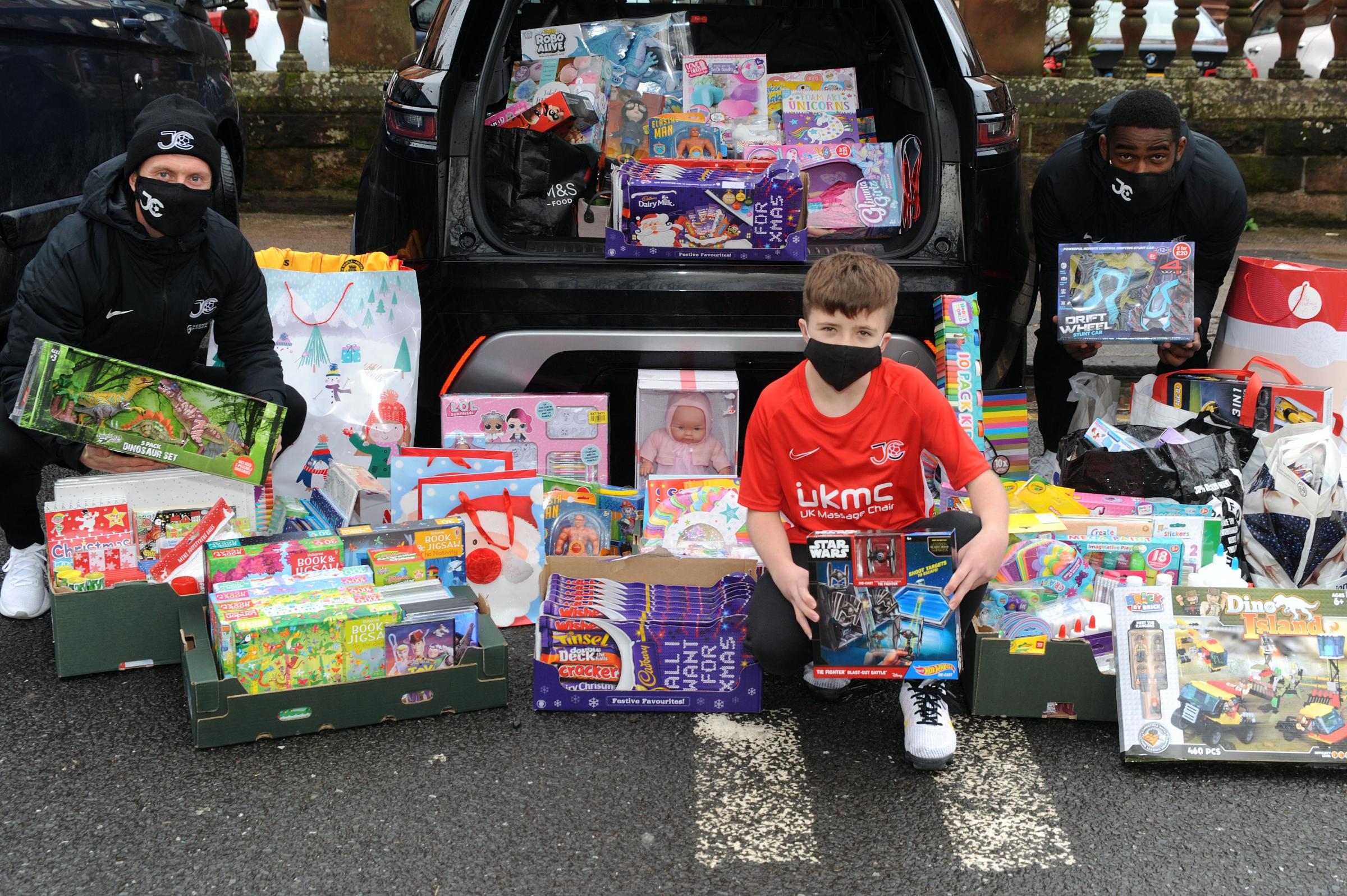Partick Thistle stars put fines to good use in donation drive for Edinburgh kids’ hospital
