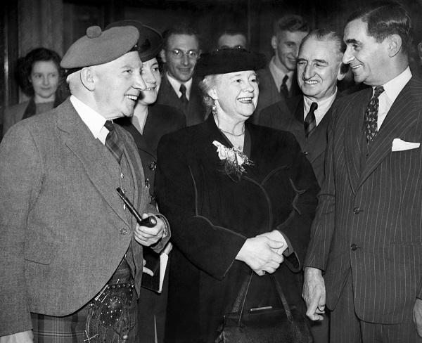 Irving Berlin with Mary Gordon and Sir Harry Lauder in Glasgow, 1946