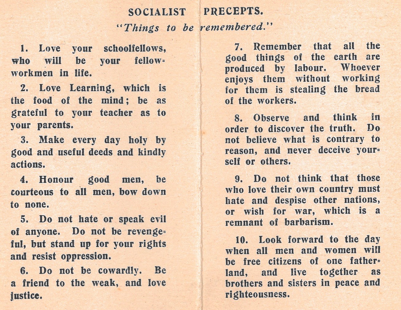 Socialist Sunday School Song Book, 1957. Pic: Glasgow City Archives