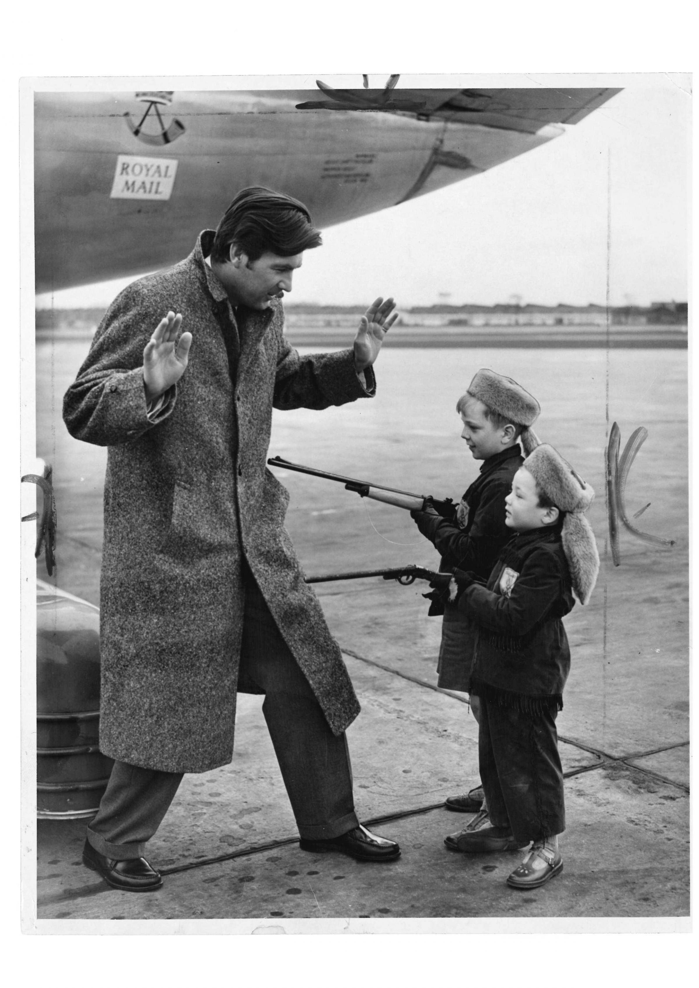 Fess Parker in Glasgow. Pic: Herald and Times