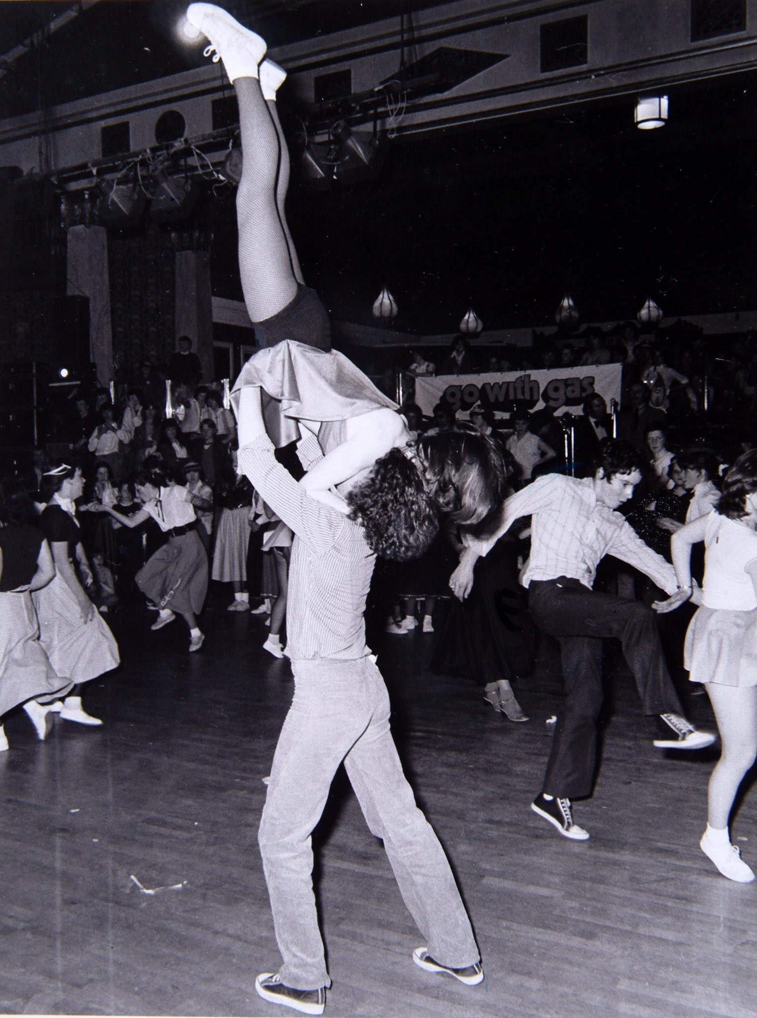 Rockin’ the night away at The Plaza in April, 1976 Some of the young people involved in the ballroom’s dance competition go for it. Pic: Herald and Times