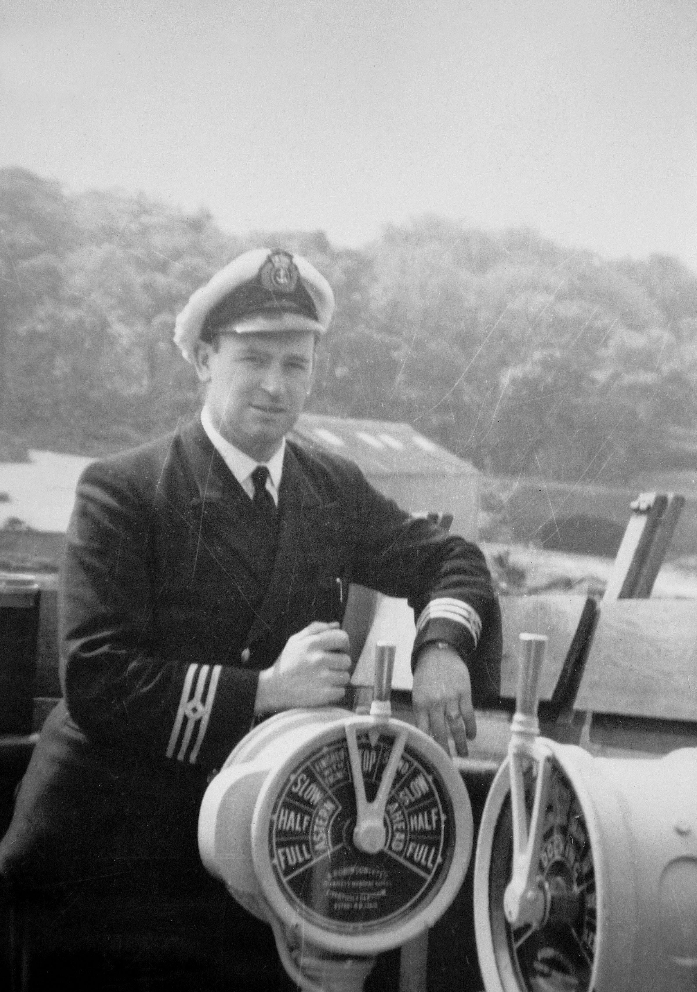Captain Hutchison c1960 on the PS Caledonia