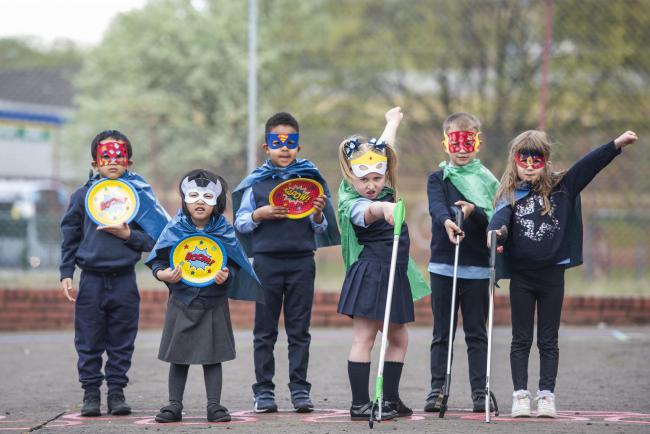 ‘Litterless superheroes’ at St Joseph’s for Glasgow Times Streets Ahead

The Primary 1 Litterless superheroes at St Joseph’s have been busy picking up litter from in and around their school, St Joseph’s Primary, Woodside,