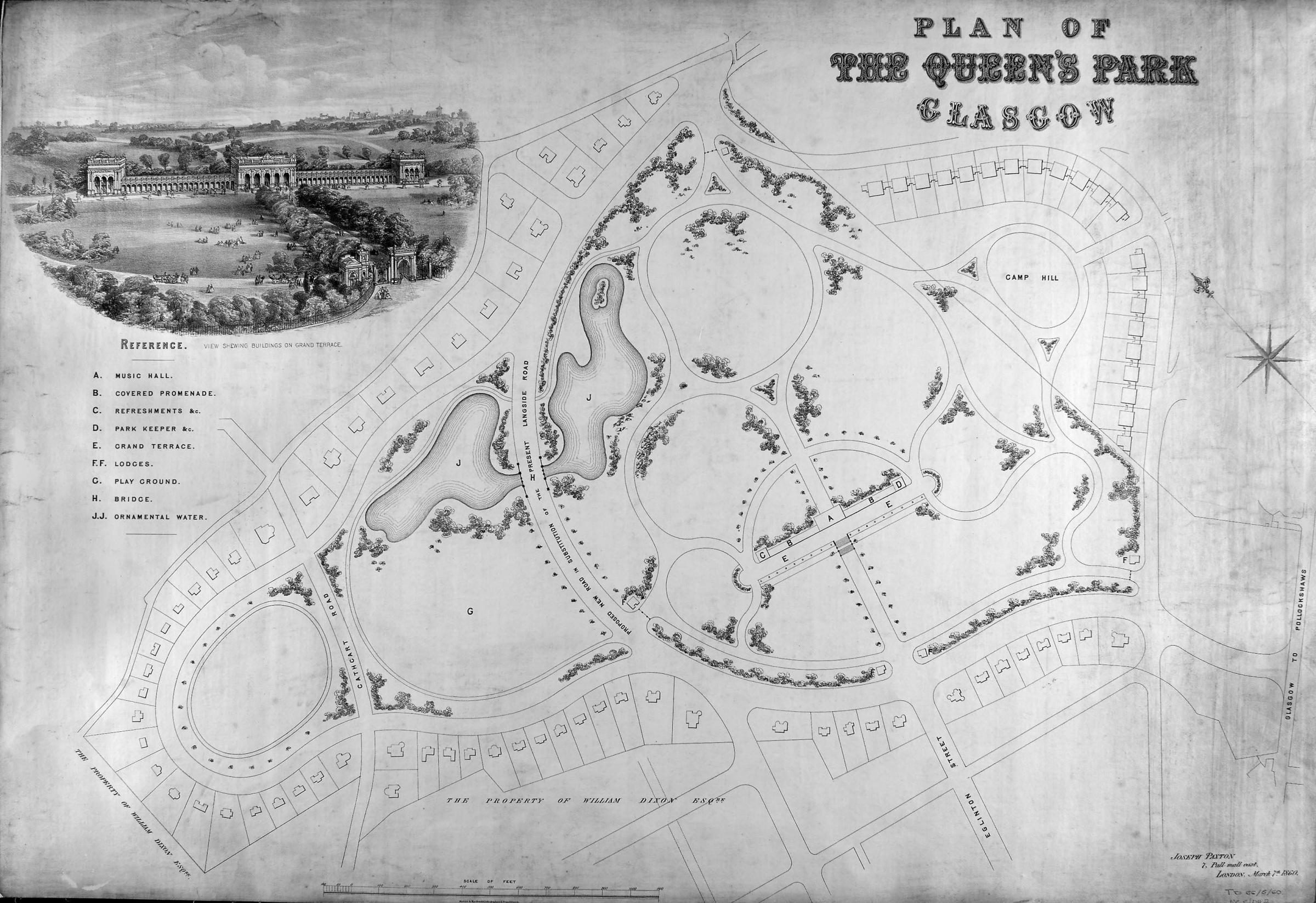 Plan of Queens Park Glasgow. Pic: Glasgow City Archives