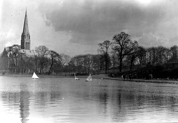 Camphill Pond c1912. Pic: Glasgow City Archives