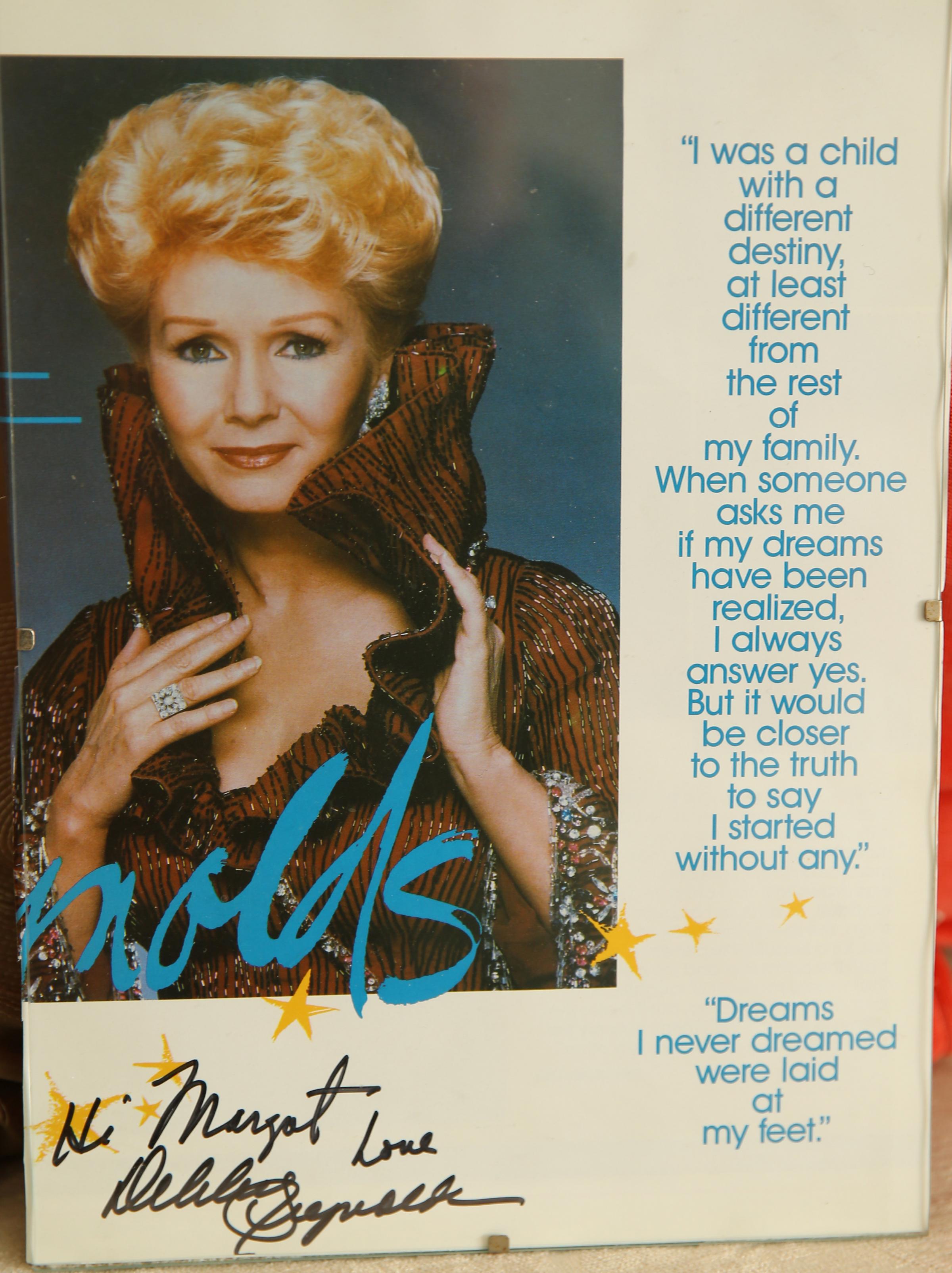An autographed photograph of Debbie Reynolds to Margot Burkhill. Re Times Past feature... Photograph courtesy of Margot Burkhill..For GT Times Past, see story by Ann Fotheringham..