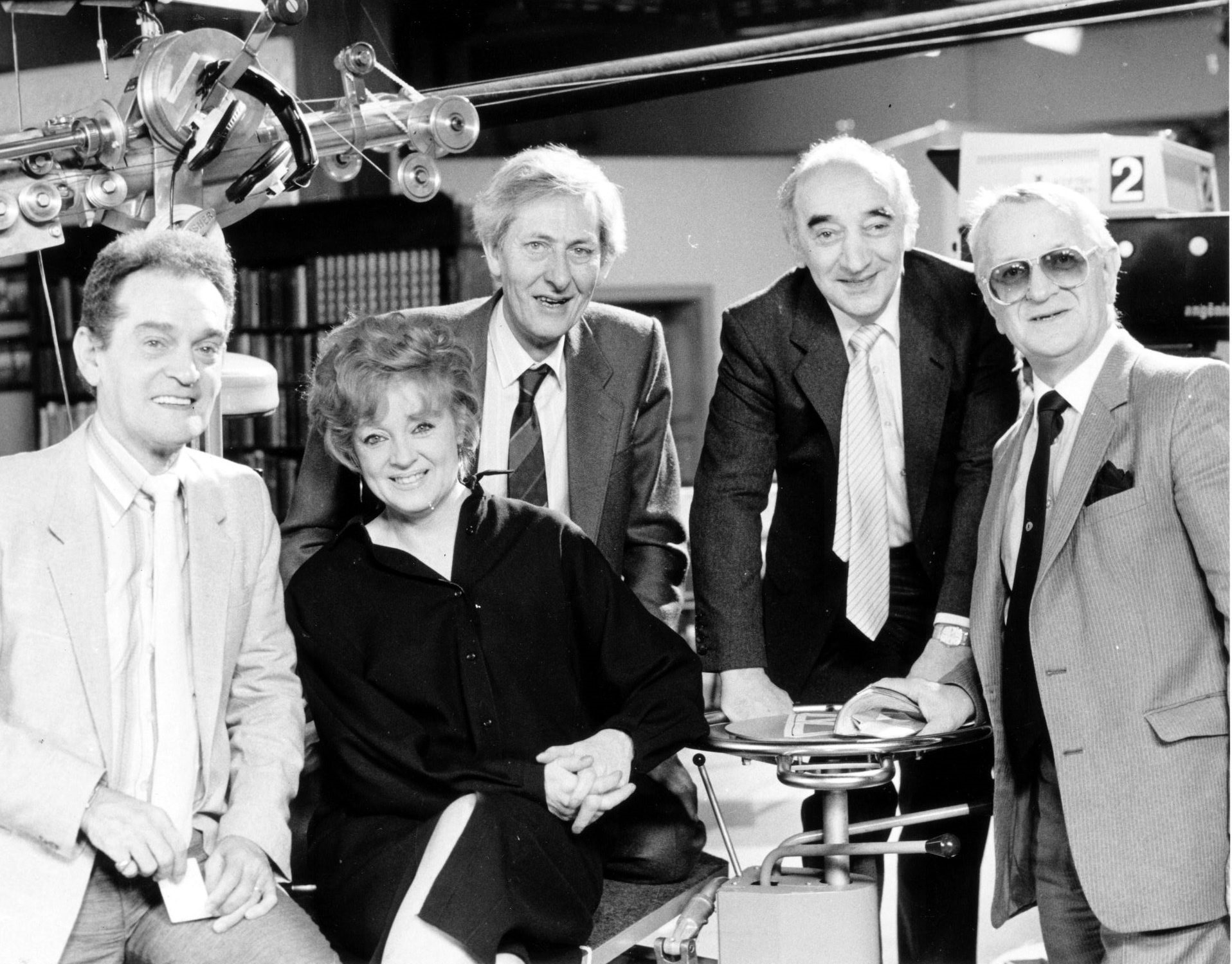 Scottish Televisions One OClock Gang, Charlie Sim, Dorothy Paul, Jimmy Nairn, Larry Marshall and Wally Butler Pic: Herald and Times