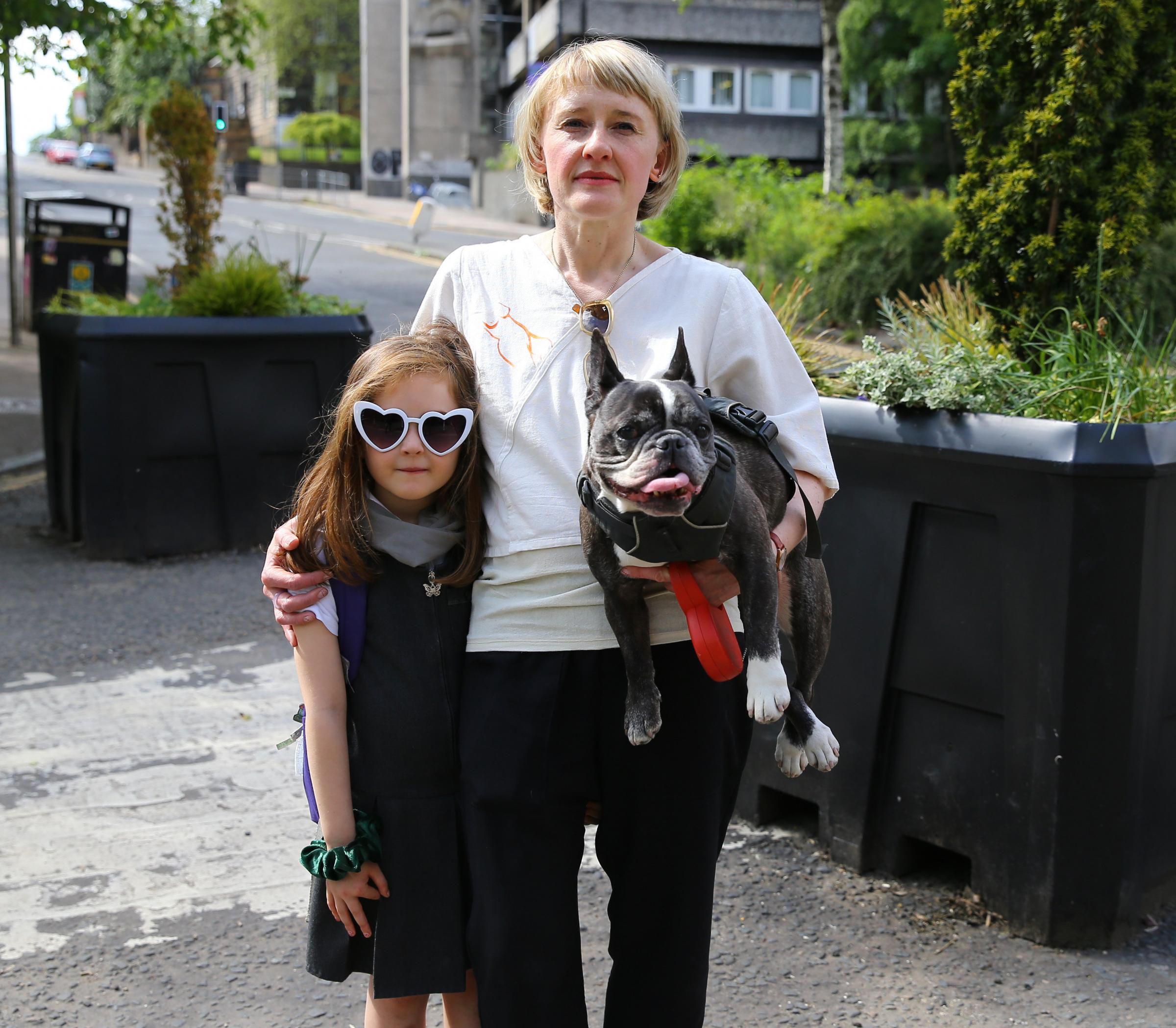 Parent council chairwoman Rhian Williams with her daughter Nia, aged six Picture: Colin Mearns 
