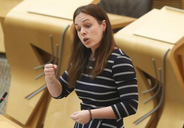 Glasgow Times: Finance Secretary Kate Forbes at Holyrood wednesday on Scotland's economic recovery...Pic Gordon Terris Herald & Times..2/6/21.