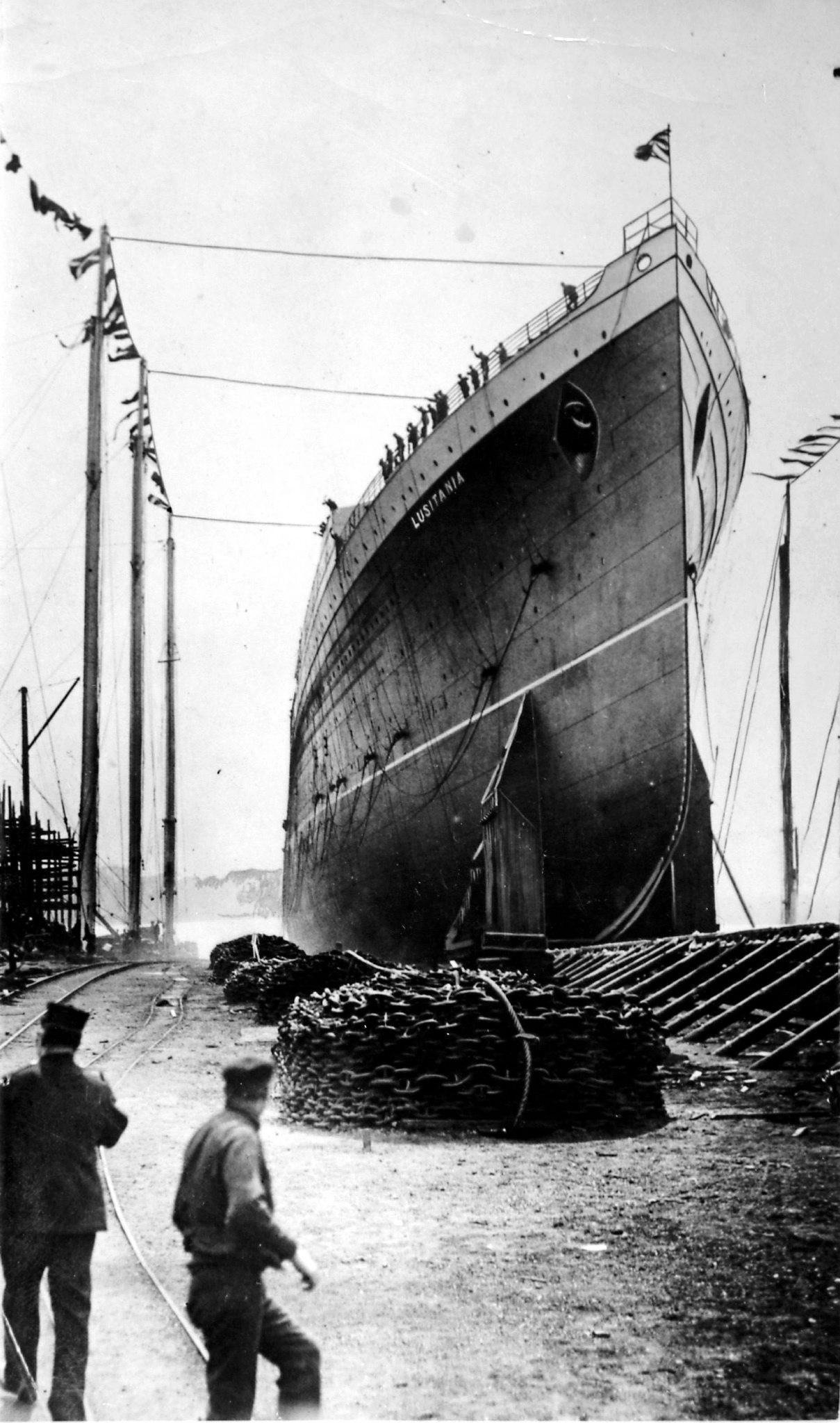 The launch of the Lusitania