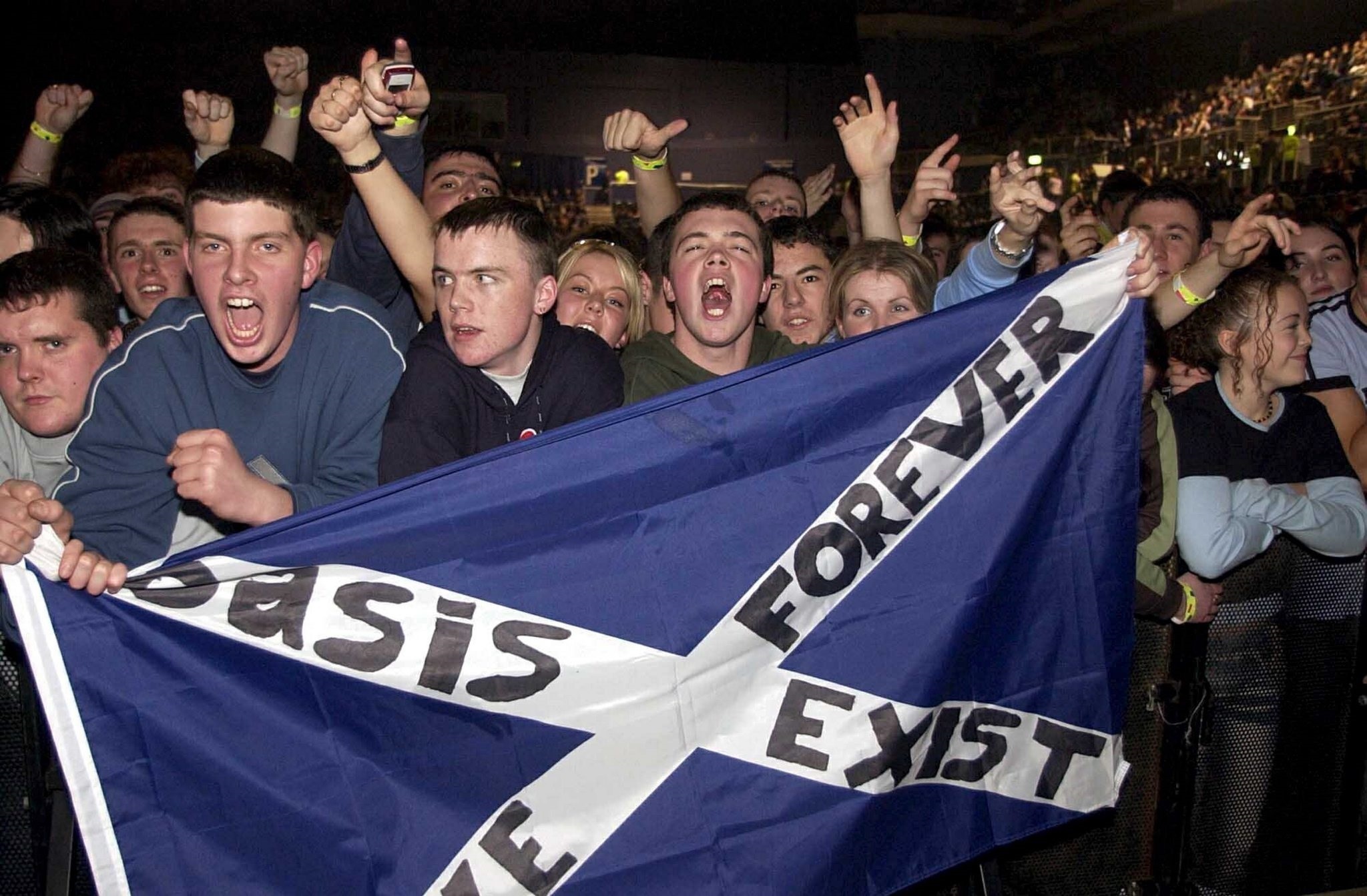 Oasis fans in 2002. Pic: Herald and Times