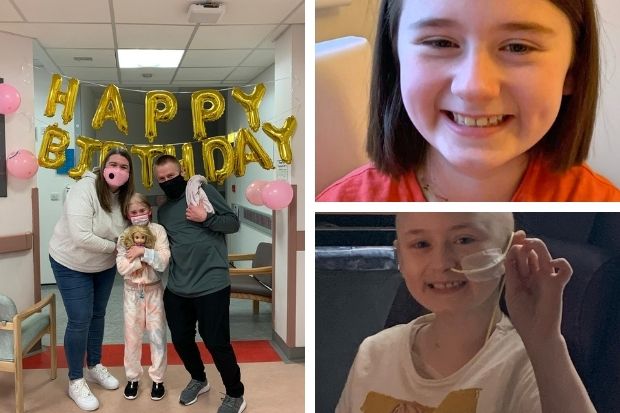Girl, 8,  diagnosed with a brain tumour after becoming clumsy