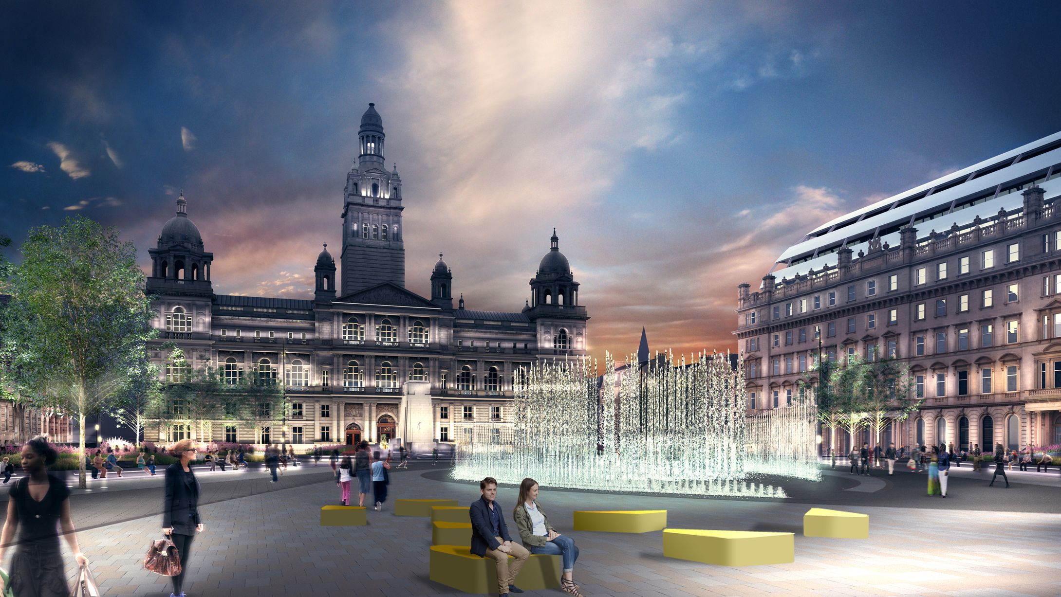 George Square revamp should look at traffic free Glasgow city centre