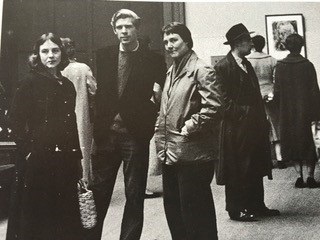 Whone with Joan Eardley at the McLellan Galleries in 1958