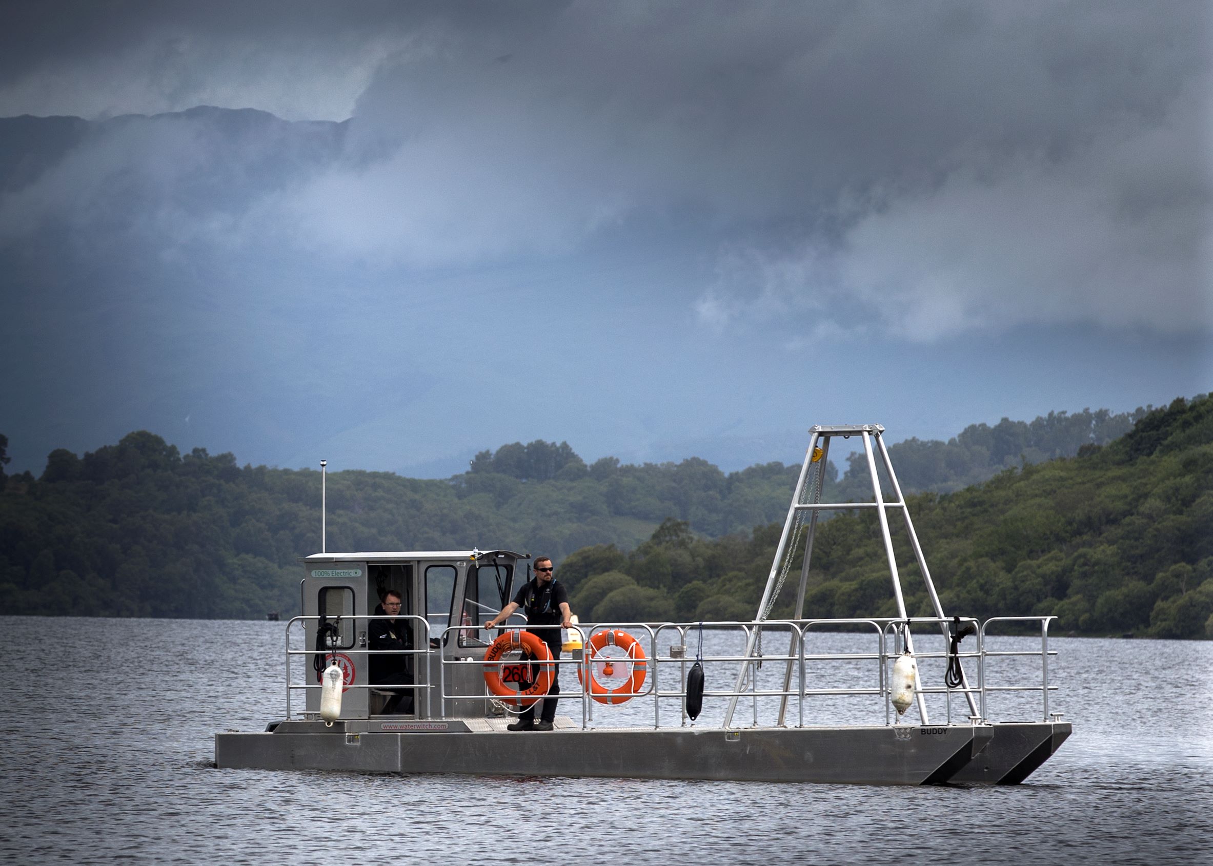 Loch Lomond: Fully electric boat set sail on the water