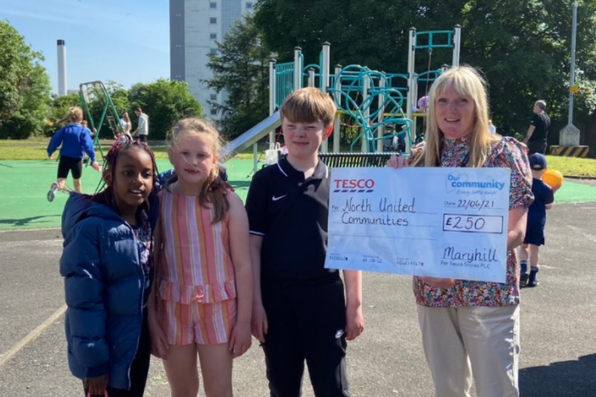 Glasgow's Maryhill Tesco in cash gift to North United Communities