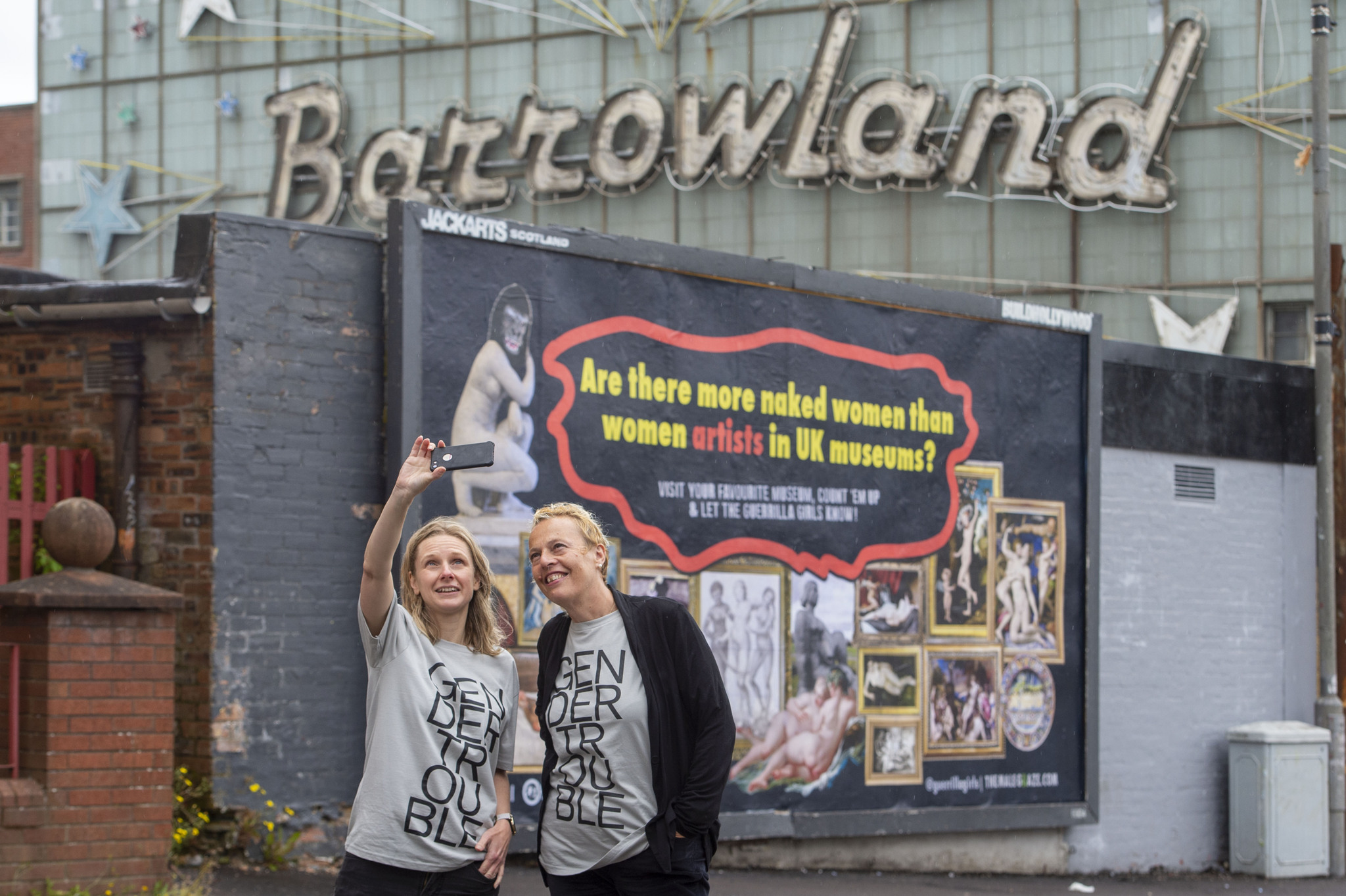 Guerrilla Girls and Glasgow Women's Library create feminist art at Barrowlands