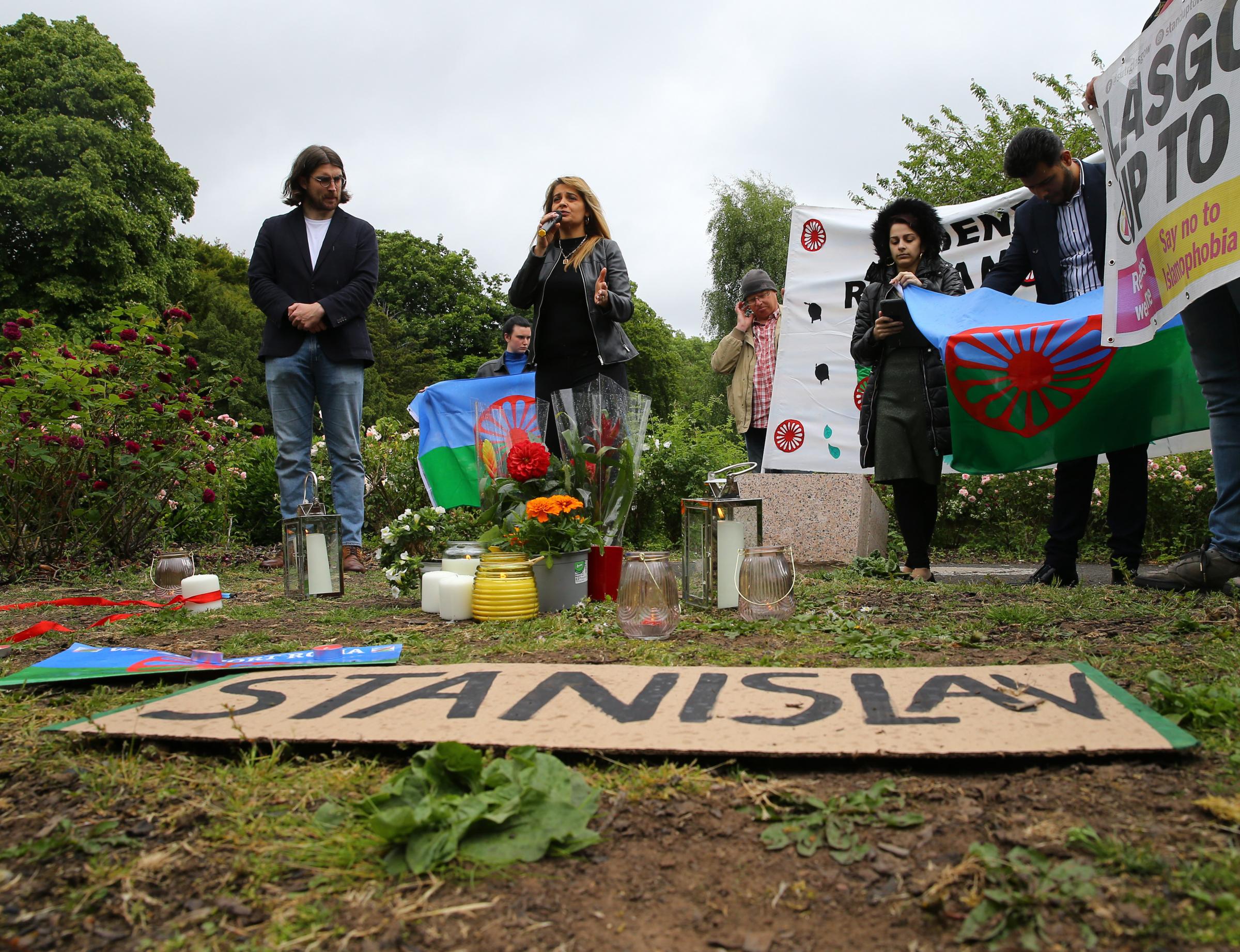 Vigil held in Glasgow for Roma man Stanislav Tomas who died after arrest