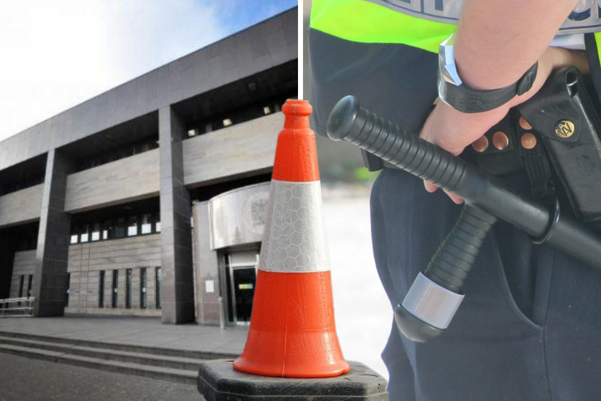 Glasgow teen threw traffic cone at stranger then stole cop's baton