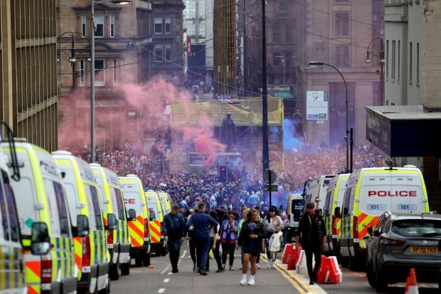 Teenager arrested following George Square violence during Rangers' title celebrations