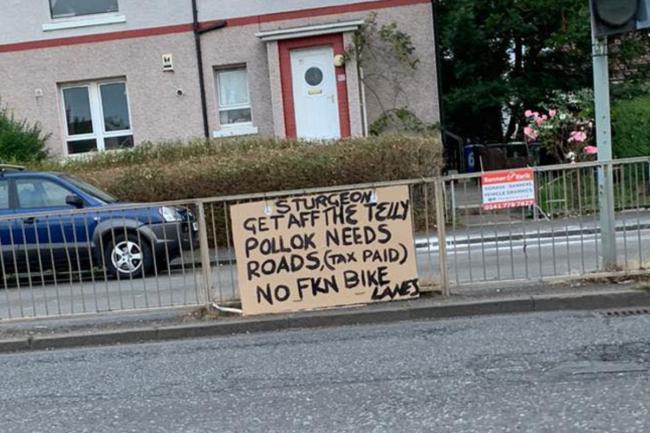 The sign was spotted on Peat Road