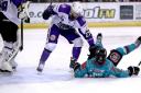 Glasgow Clan against the Belfast giants: Picture; Al Gold