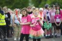 Left to right Eliza, 9, with her sister birthday girl Freya Pennington who is 8 on Tuesday and is recovering from cancer. (Pictures: Mark Anderson)