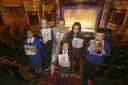 Glasgow school pupils meet panto star after winning poster competition