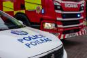 999 crews race to M8 as car engulfed in flames near Glasgow