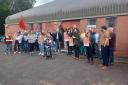 Campaigners at Ruchill Community Centre