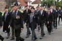 The parade made its way through Knightswood after a moving service at the veterans' monument.