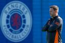 Rangers manager Michael Beale oversees training at Auchenhowie