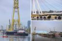 New Glasgow bridge 'floats' up the River Clyde to be installed in £29.5m project