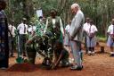 During his recent state visit to Kenya (which took place before the national holiday), King Charles planted a tree with Karen Kimani (left) in Karura urban forest in Nairobi to highlight the crucial role of green spaces and forests in sustainable