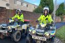 Officers on quad bikes